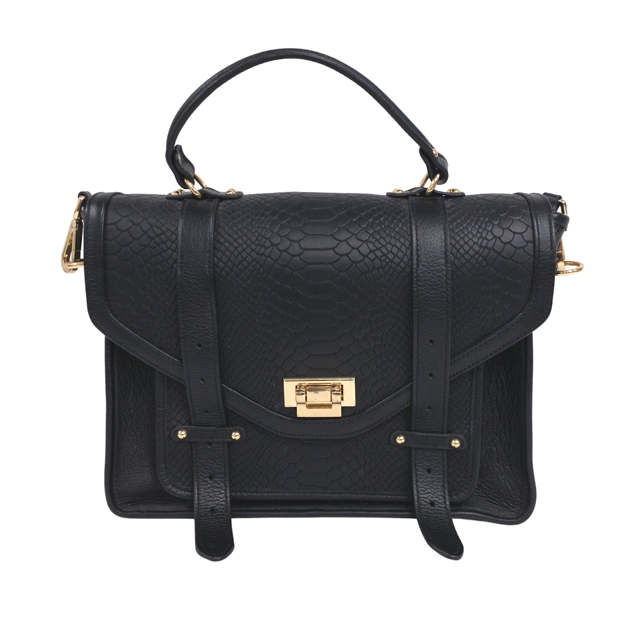 Gigi New York Embossed Leather Handbag