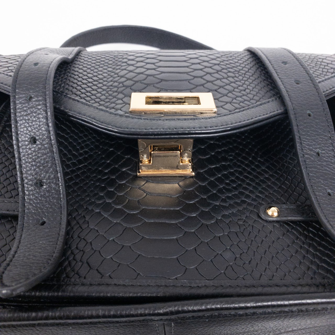 Gigi New York Embossed Leather Handbag