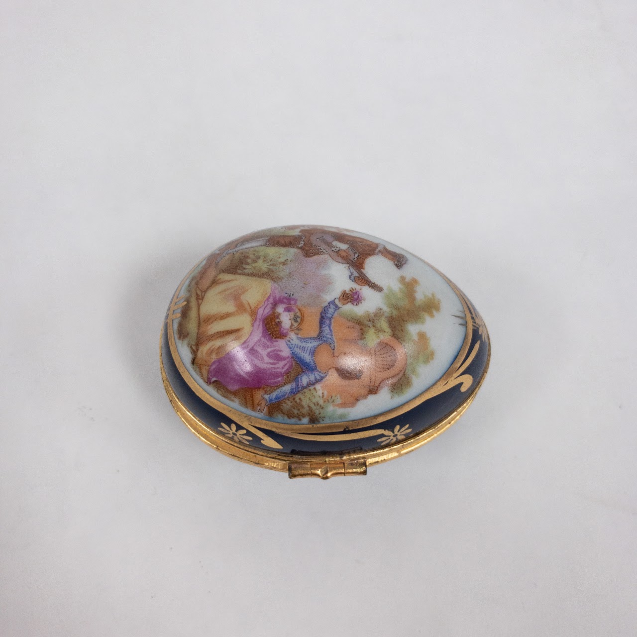 Limoges Decorative Egg Trinket Box