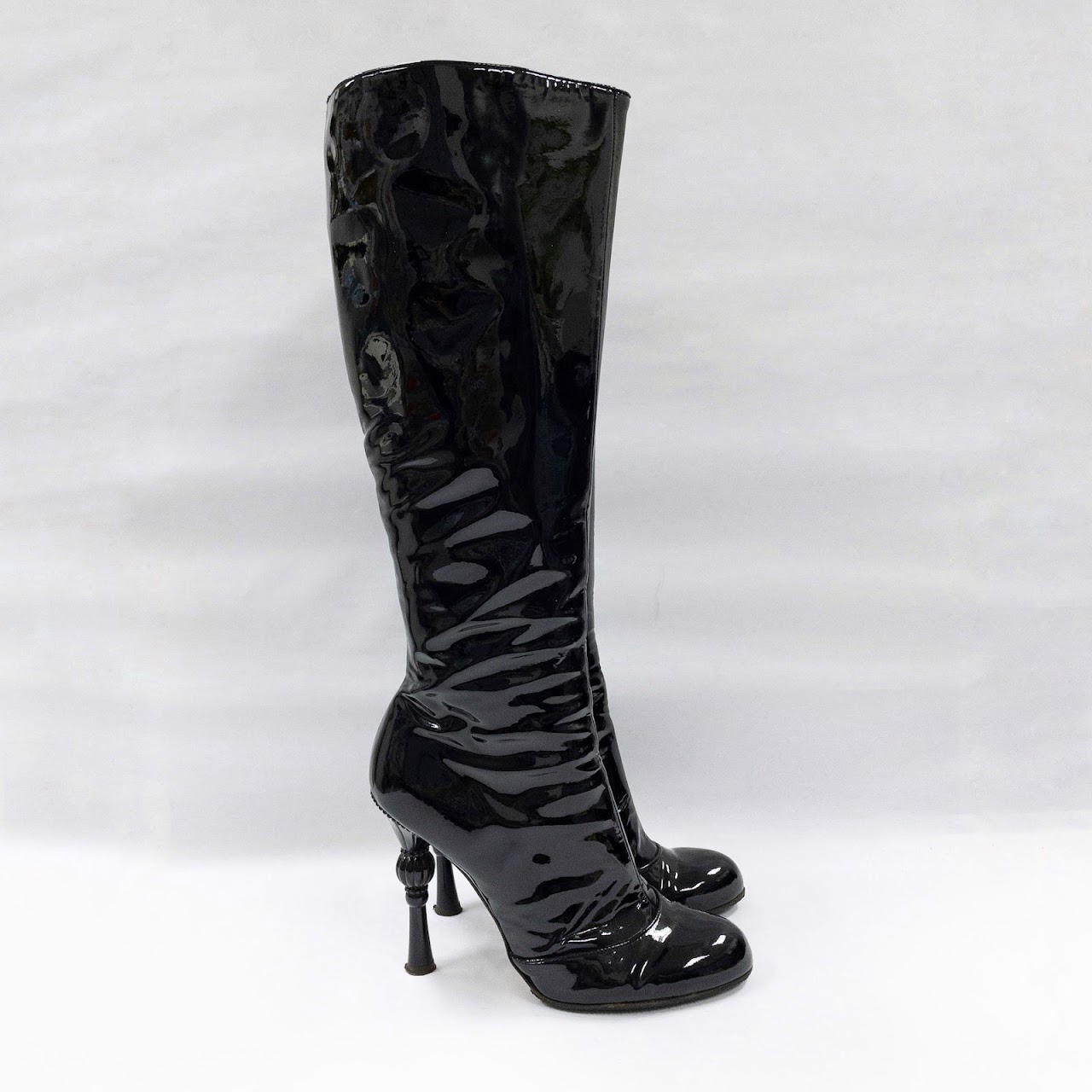 Dolce & Gabbana Knee-High Patent Leather Boots