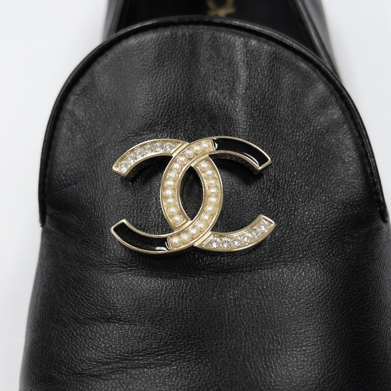 Chanel Monogram Embellished Loafers