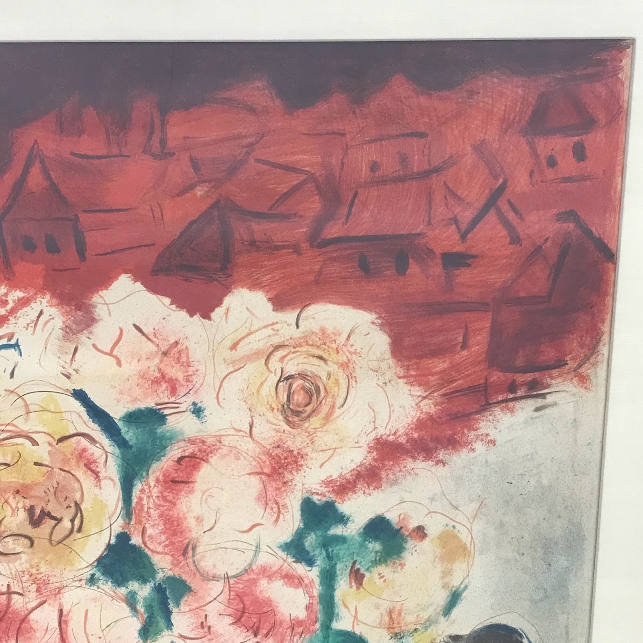 Marc Chagall Signed 'Le Bouquet' Lithograph