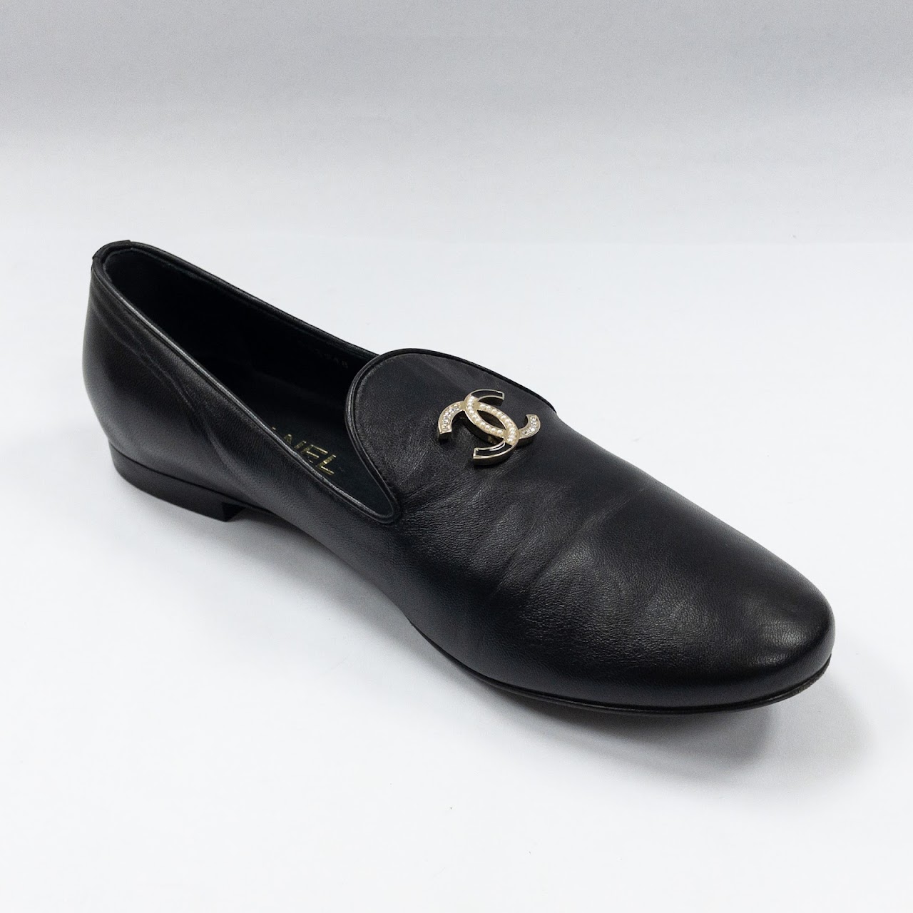 Chanel Monogram Embellished Loafers