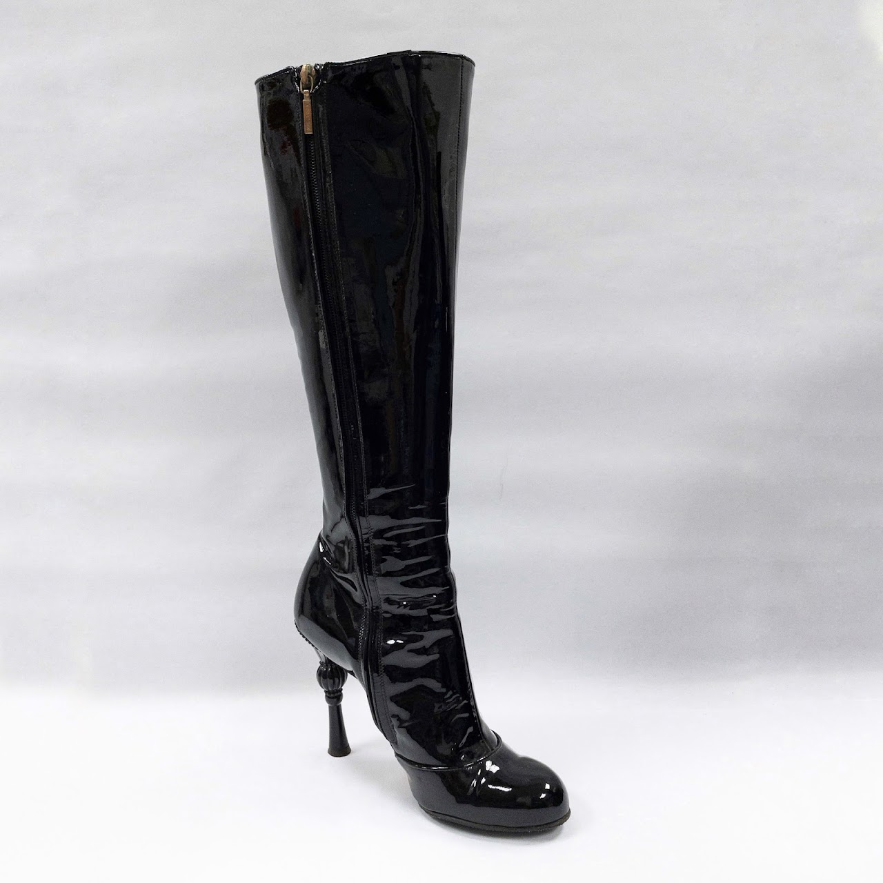 Dolce & Gabbana Knee-High Patent Leather Boots