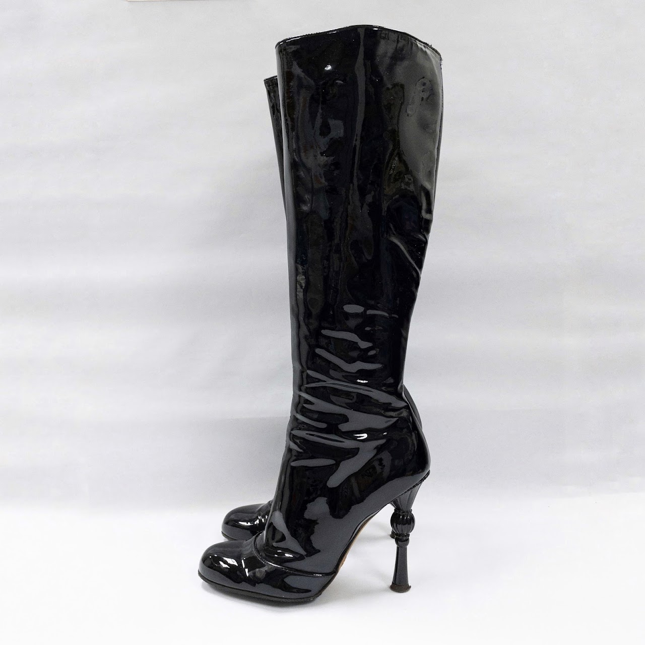 Dolce & Gabbana Knee-High Patent Leather Boots