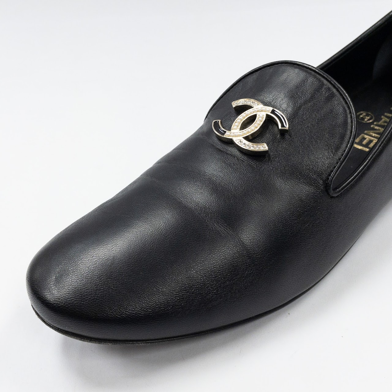 Chanel Monogram Embellished Loafers