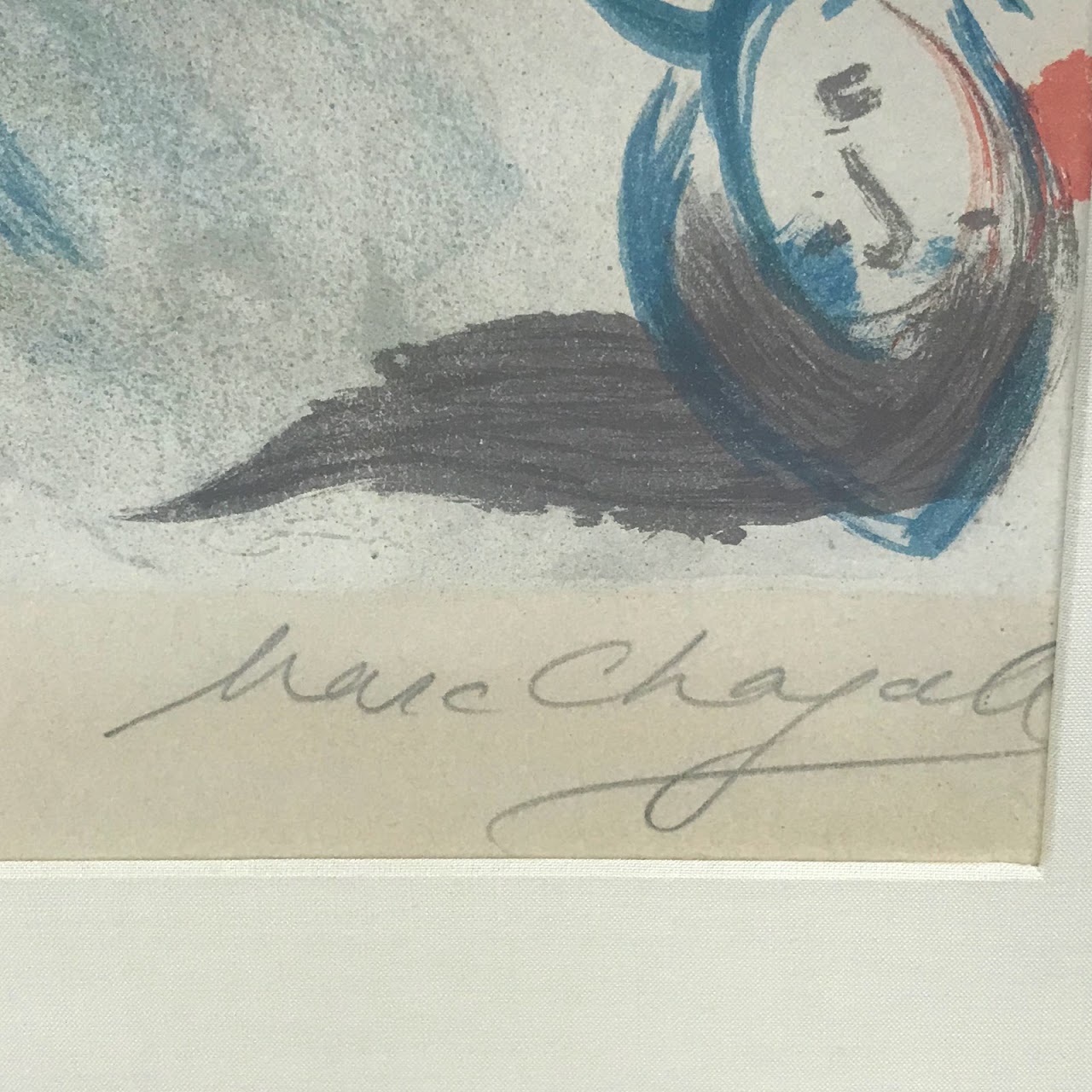 Marc Chagall Signed 'Le Bouquet' Lithograph