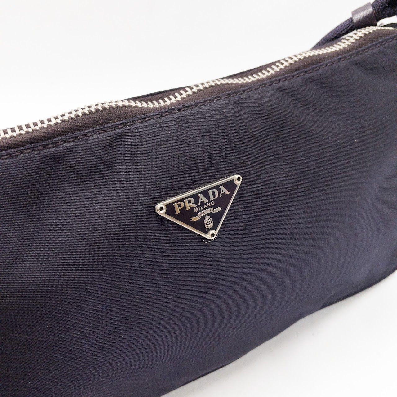 Prada Dark Purple Nylon Mini Shoulder Bag