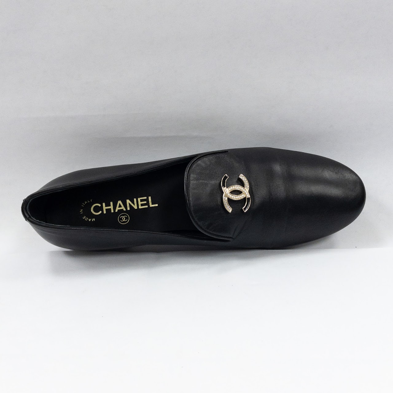 Chanel Monogram Embellished Loafers