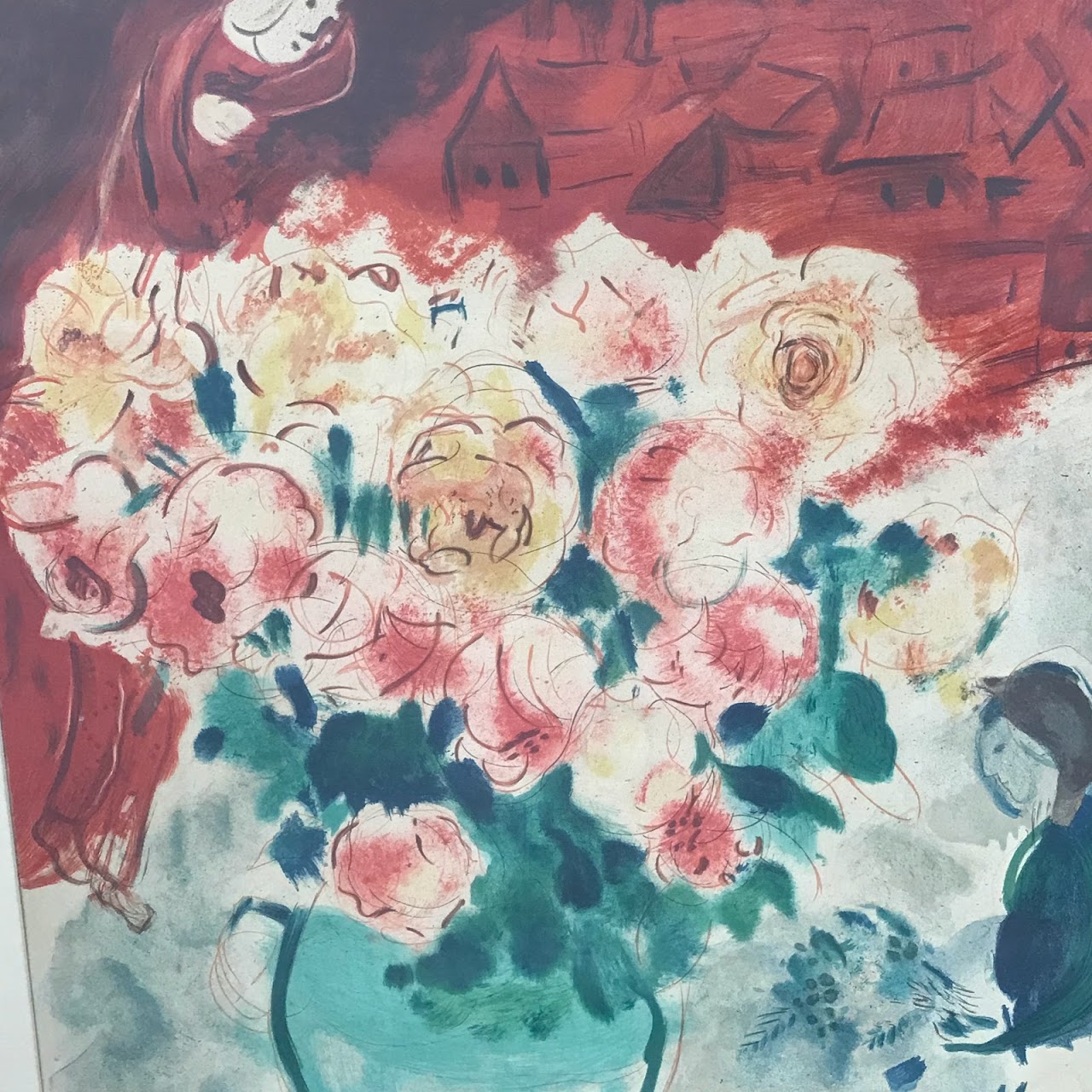 Marc Chagall Signed 'Le Bouquet' Lithograph