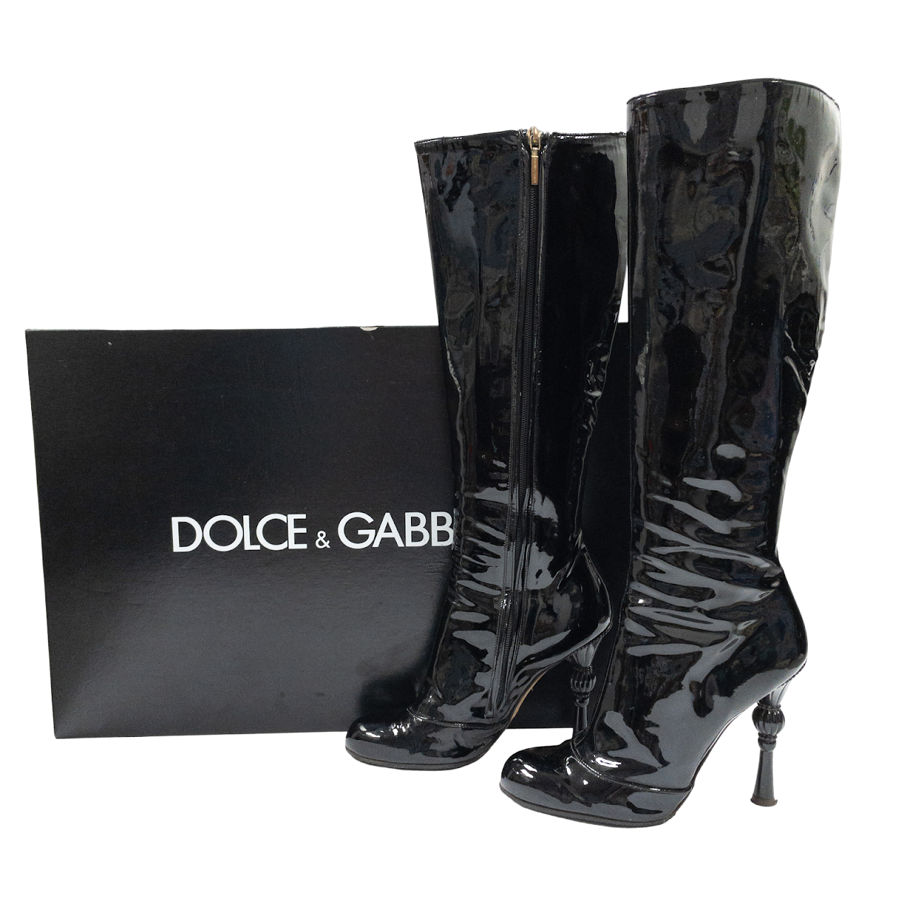 Dolce & Gabbana Knee-High Patent Leather Boots