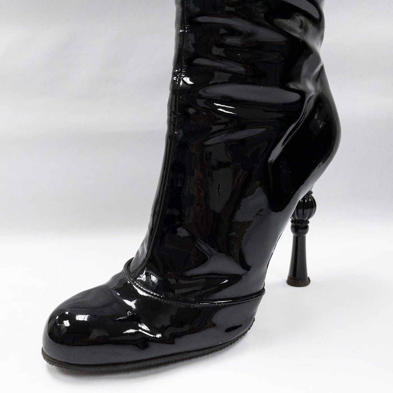 Dolce & Gabbana Knee-High Patent Leather Boots