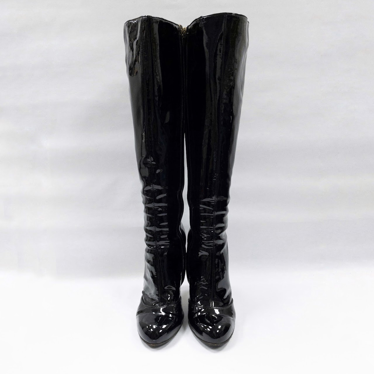 Dolce & Gabbana Knee-High Patent Leather Boots