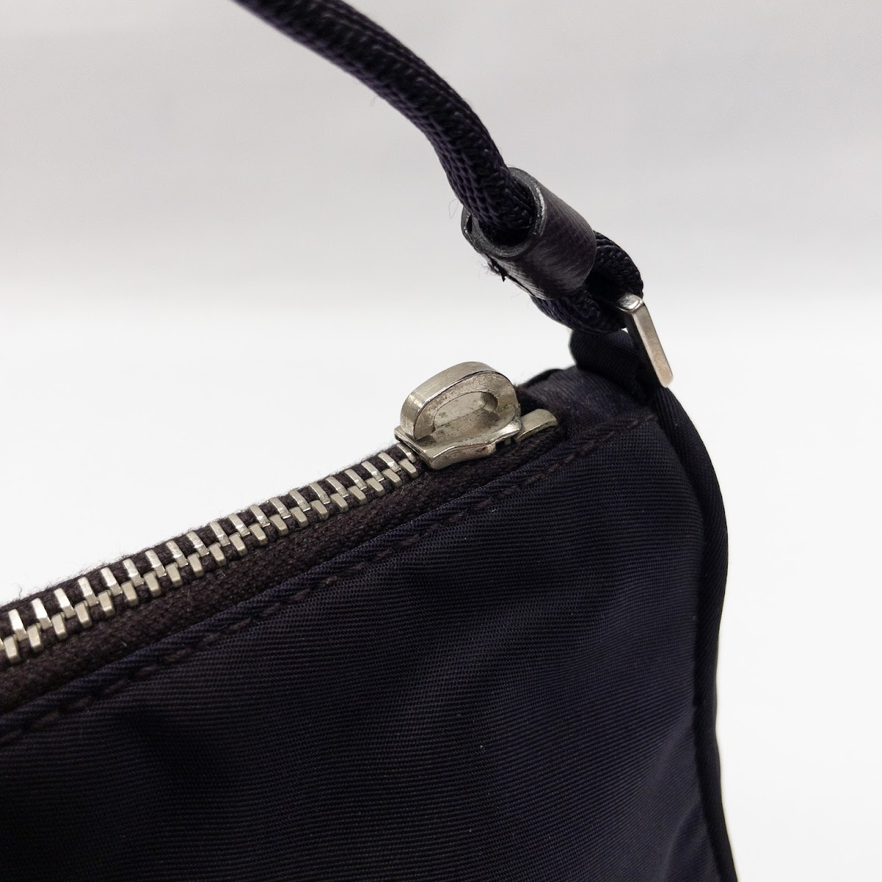 Prada Dark Purple Nylon Mini Shoulder Bag