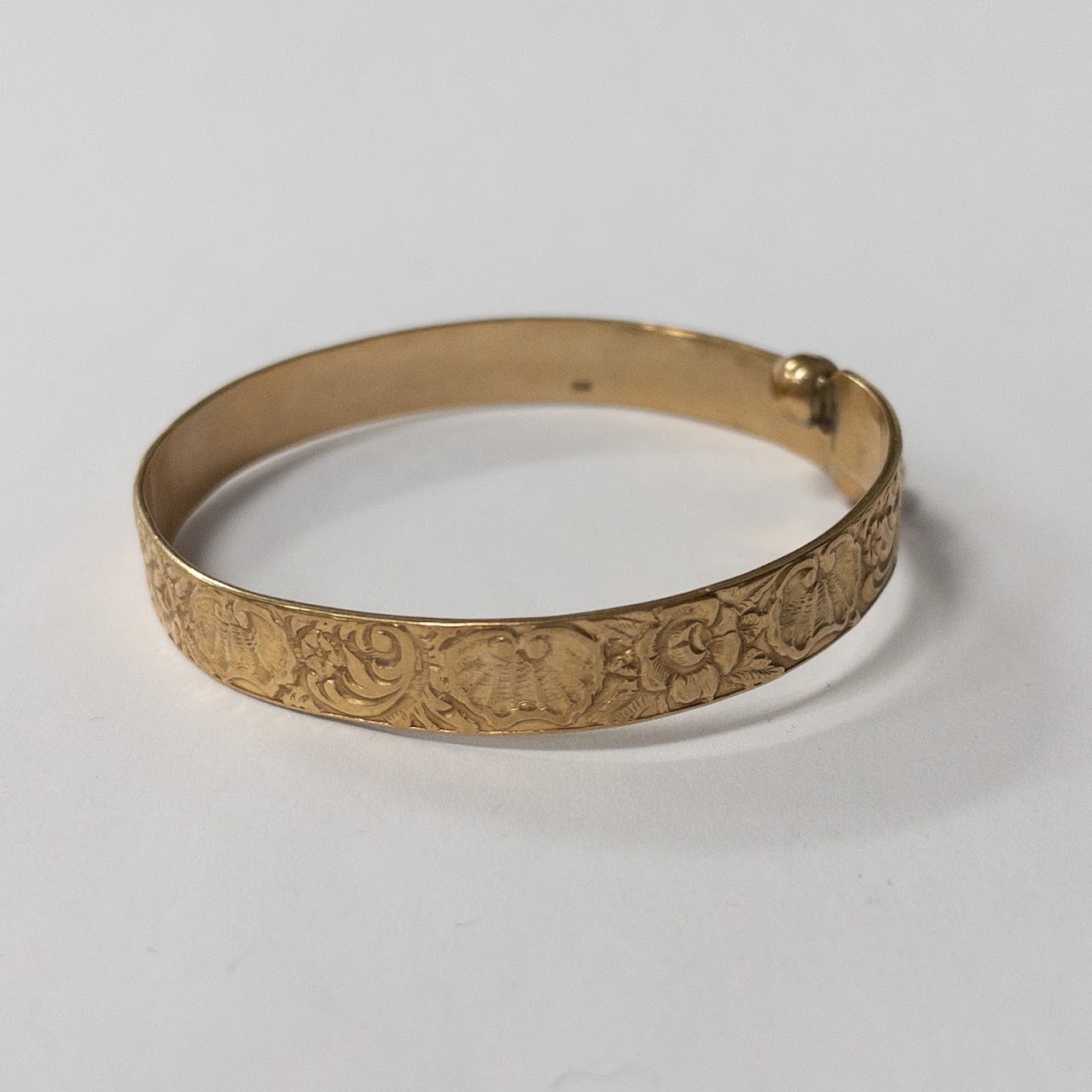 14K Gold Floral Bracelet