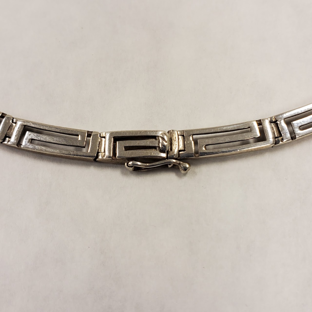 Sterling SIlver Greek Key Necklace