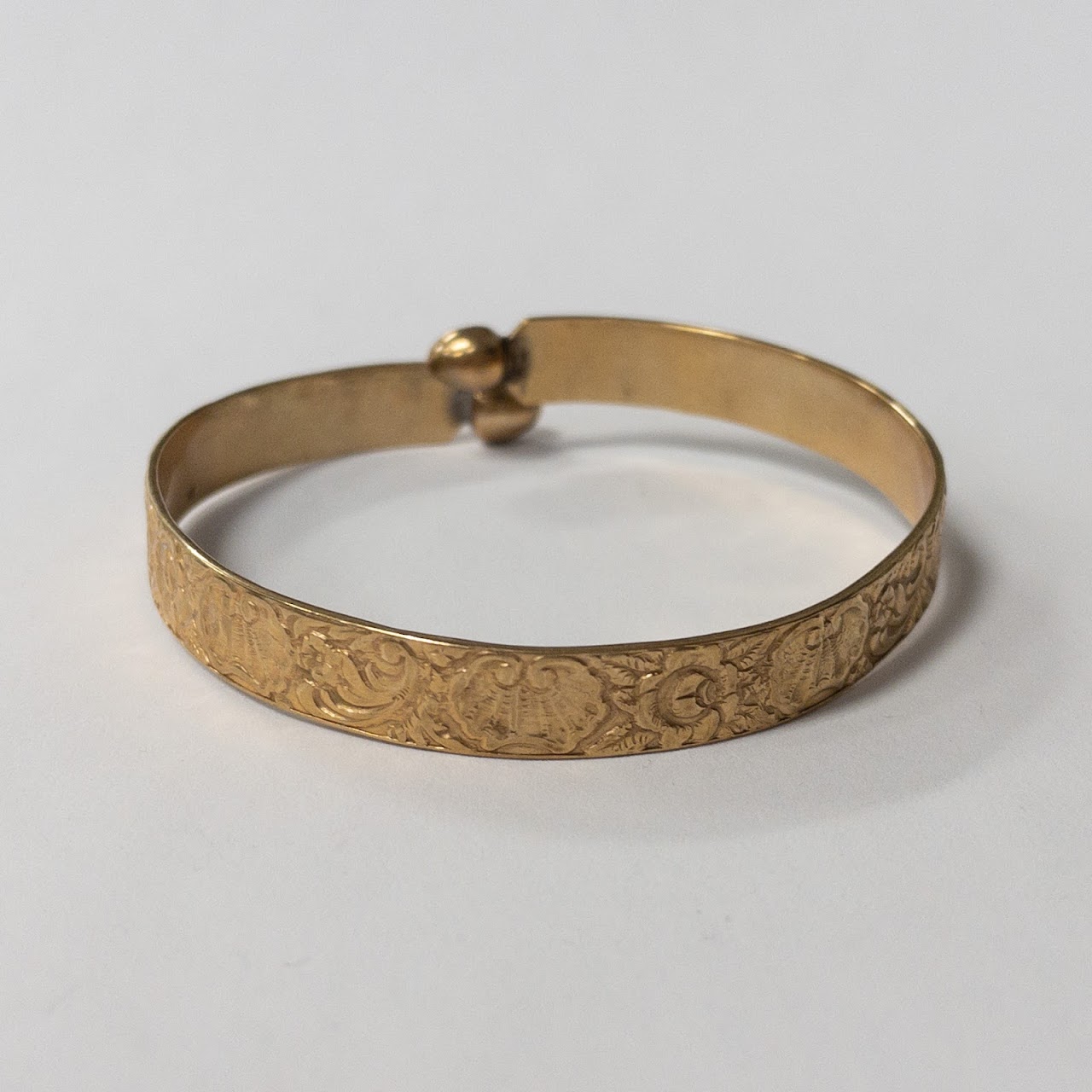 14K Gold Floral Bracelet