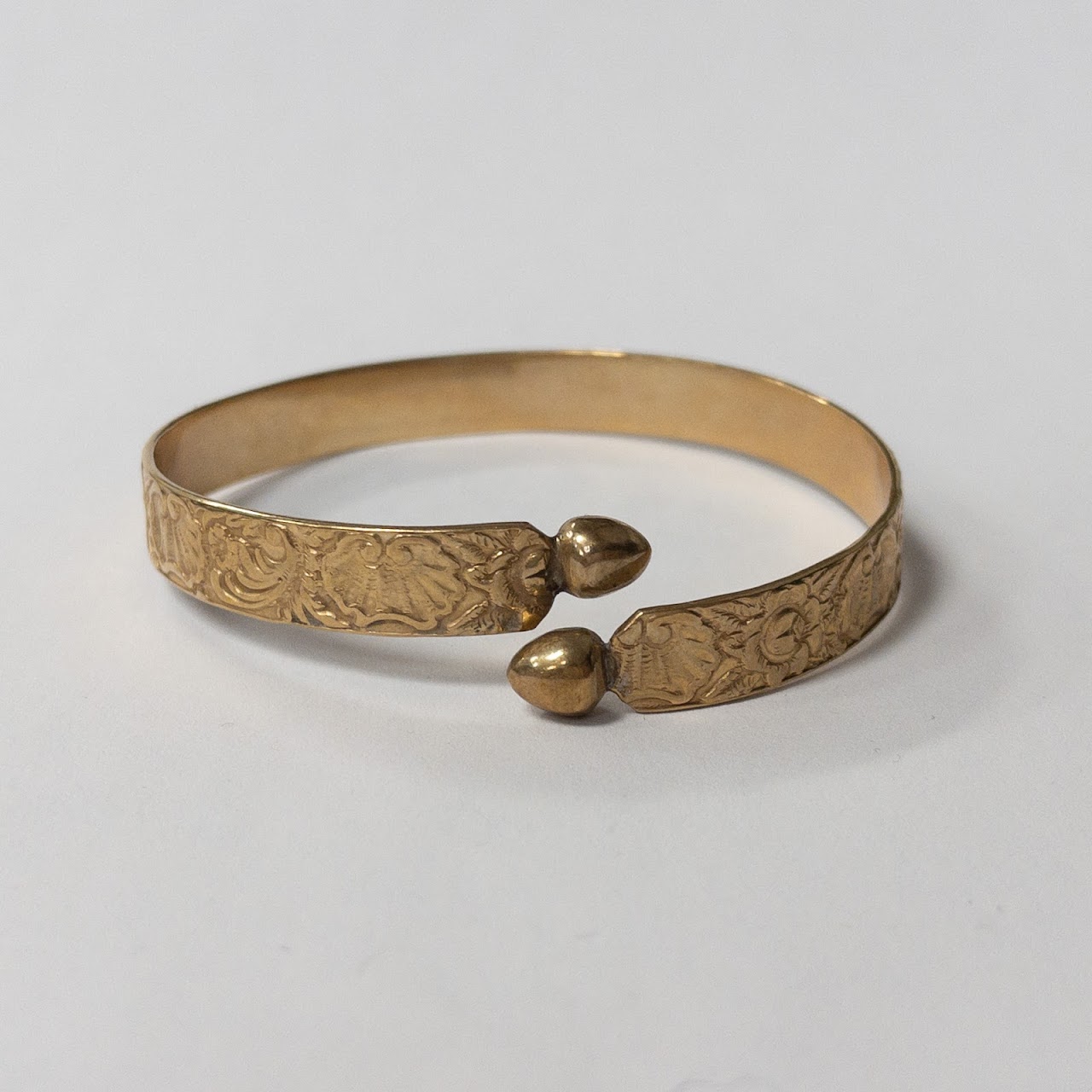 14K Gold Floral Bracelet