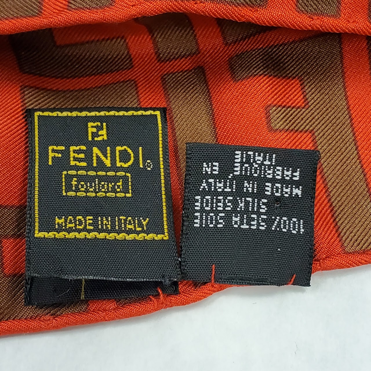 Fendi Silk Monogram Scarf