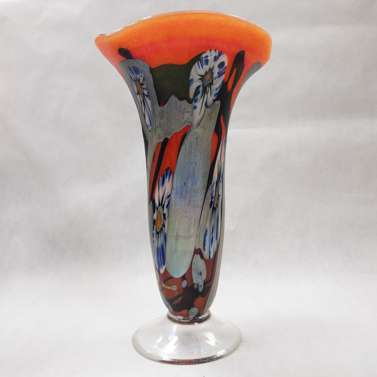 Herb A. Thomas Signed Art Glass Vase