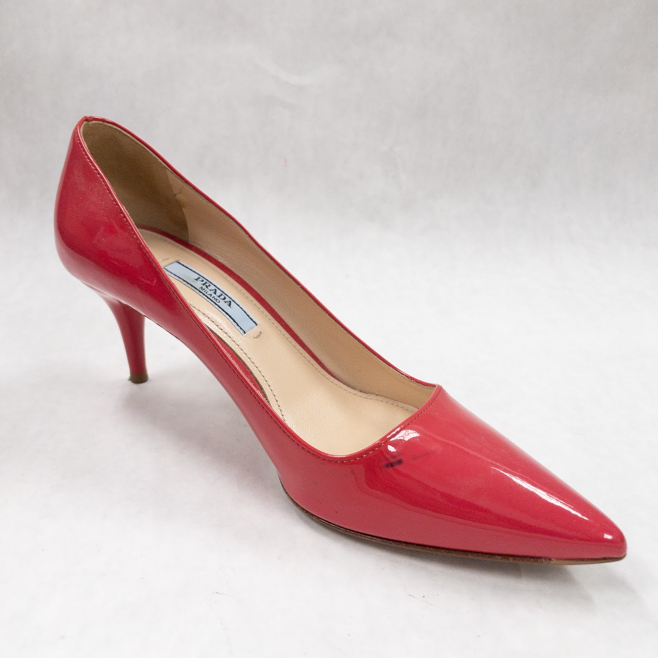 Prada Pink Patent Leather Pumps