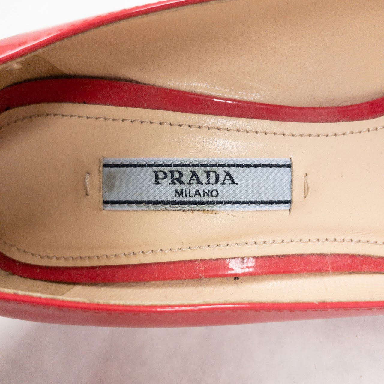 Prada Pink Patent Leather Pumps