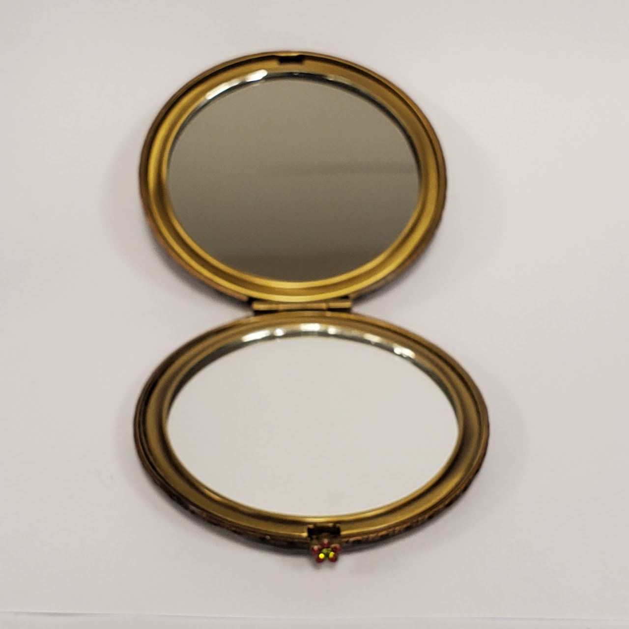 Jay Strongwater Floral Compact Mirror