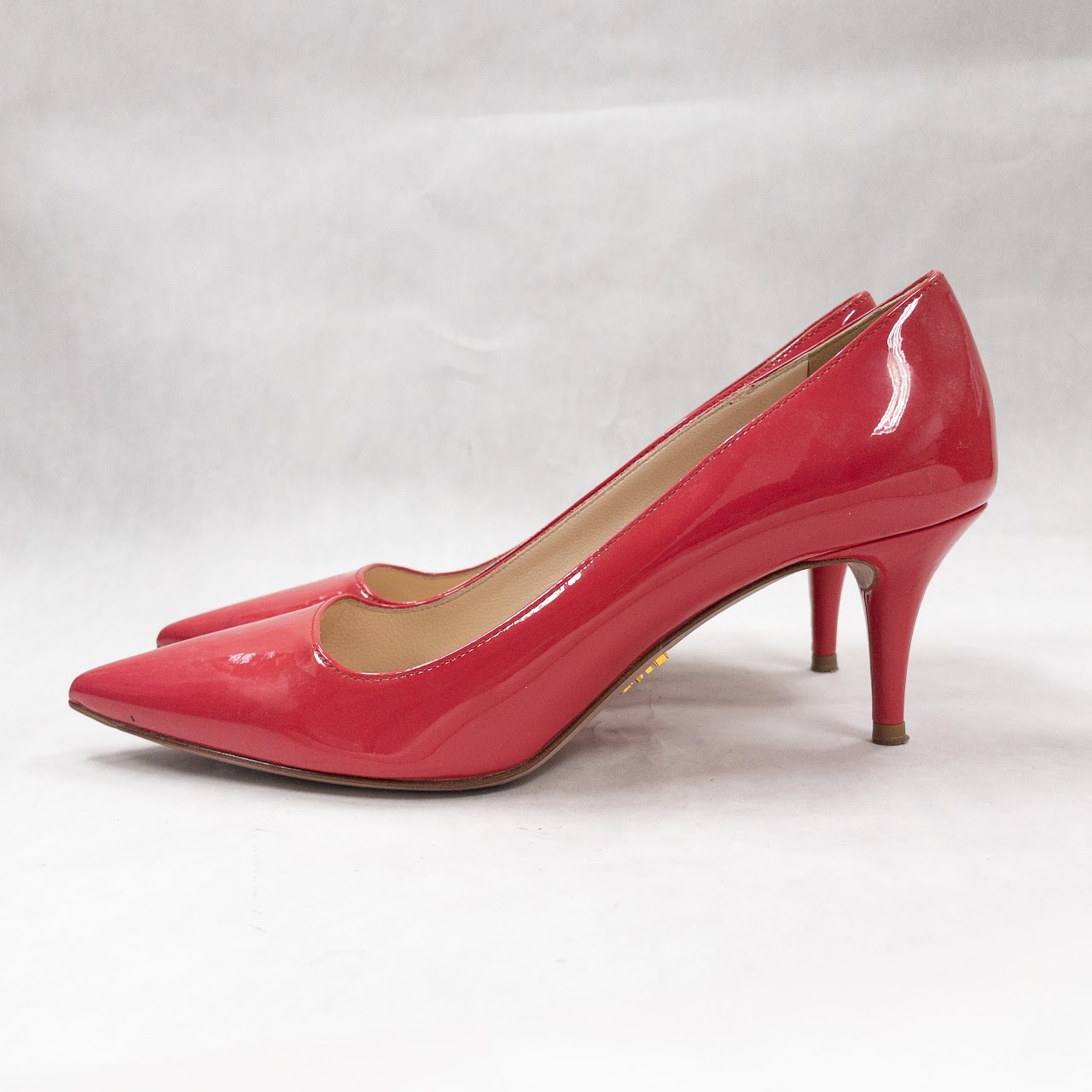 Prada Pink Patent Leather Pumps