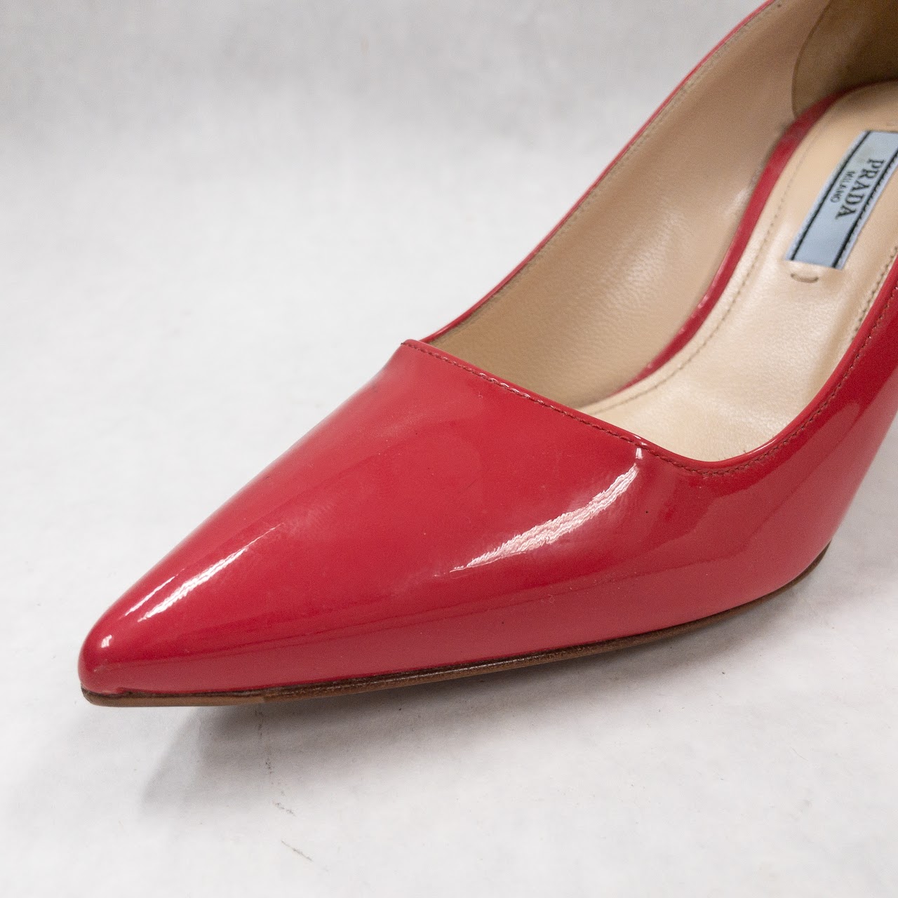 Prada Pink Patent Leather Pumps