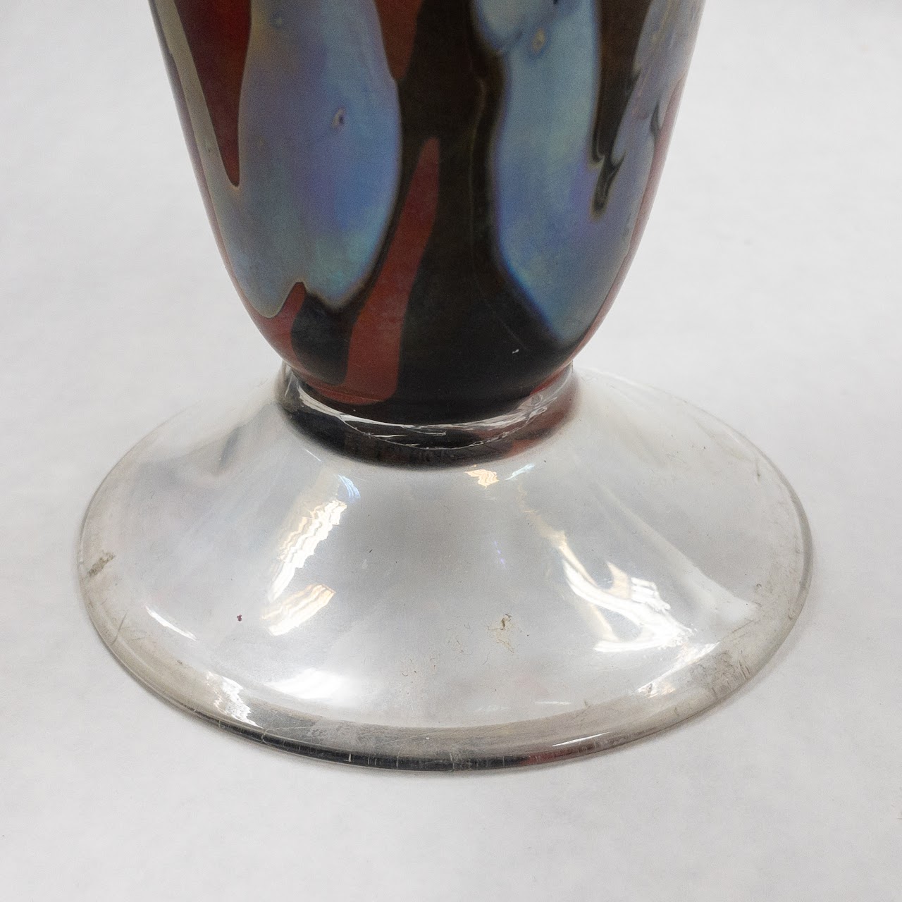 Herb A. Thomas Signed Art Glass Vase