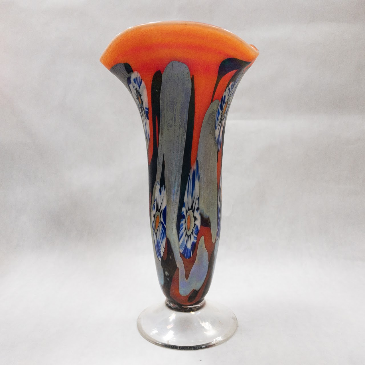 Herb A. Thomas Signed Art Glass Vase