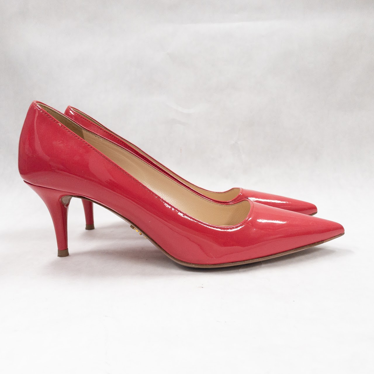 Prada Pink Patent Leather Pumps