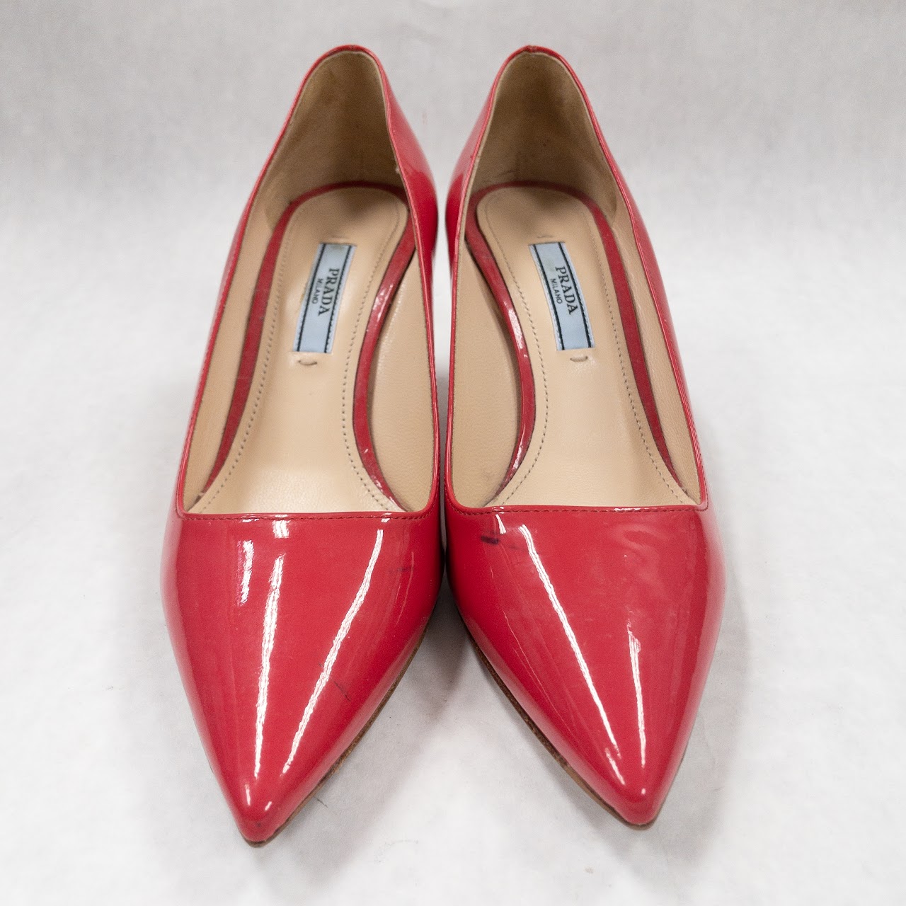 Prada Pink Patent Leather Pumps