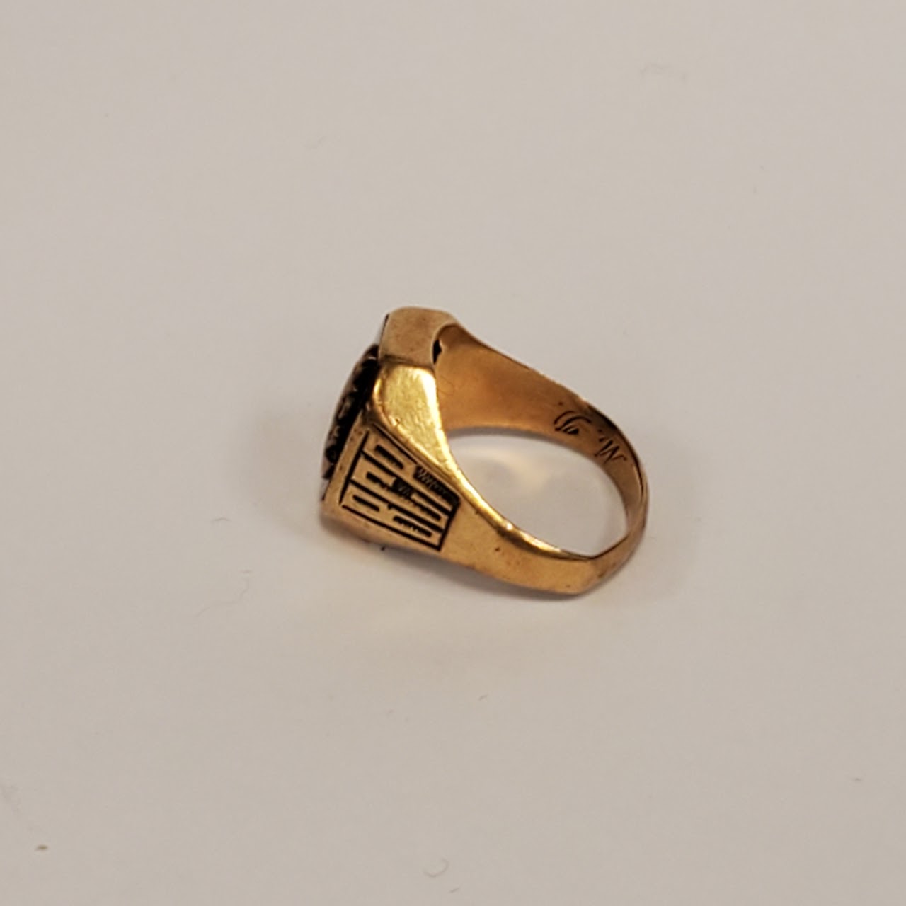 14K Gold Onyx 1926 Caduceus Class Ring