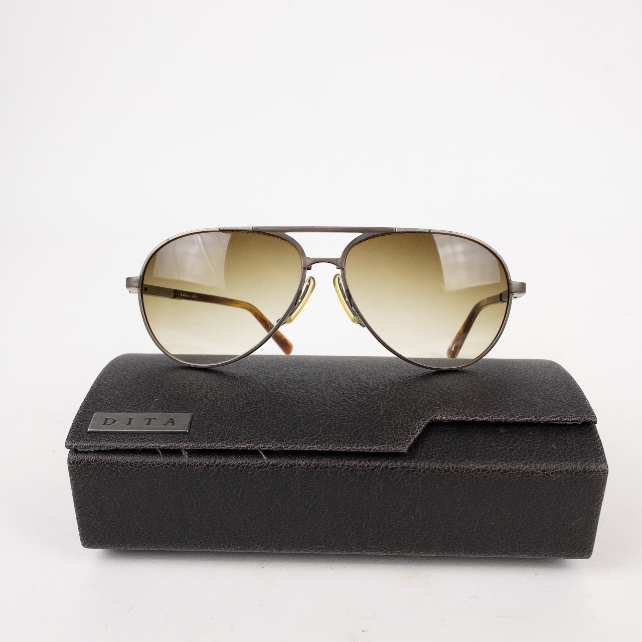 Dita 'Ambassador' Titanium Aviator Sunglasses