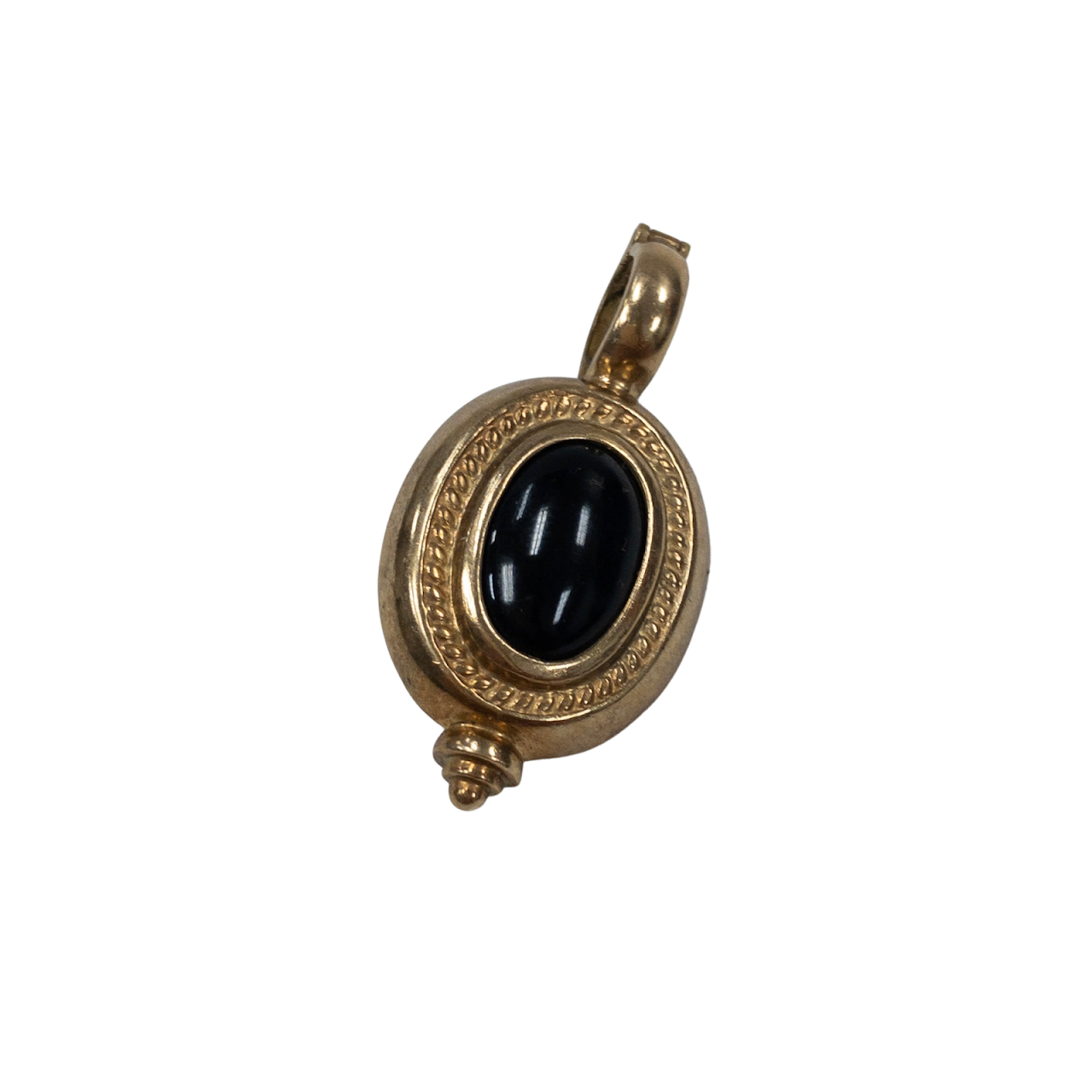 9K Gold & Onyx Pendant