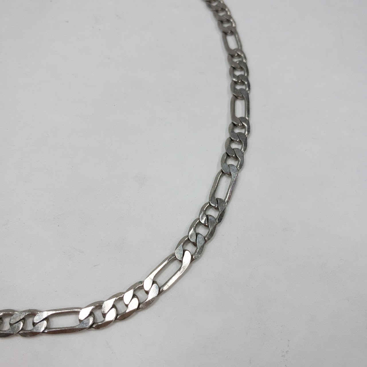 Sterling Silver Figaro Link Chain