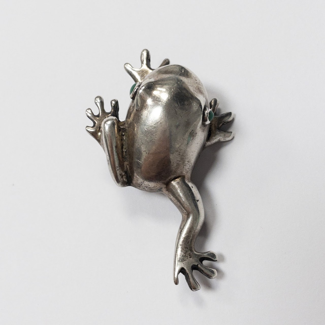 Sterling Silver Frog Brooch