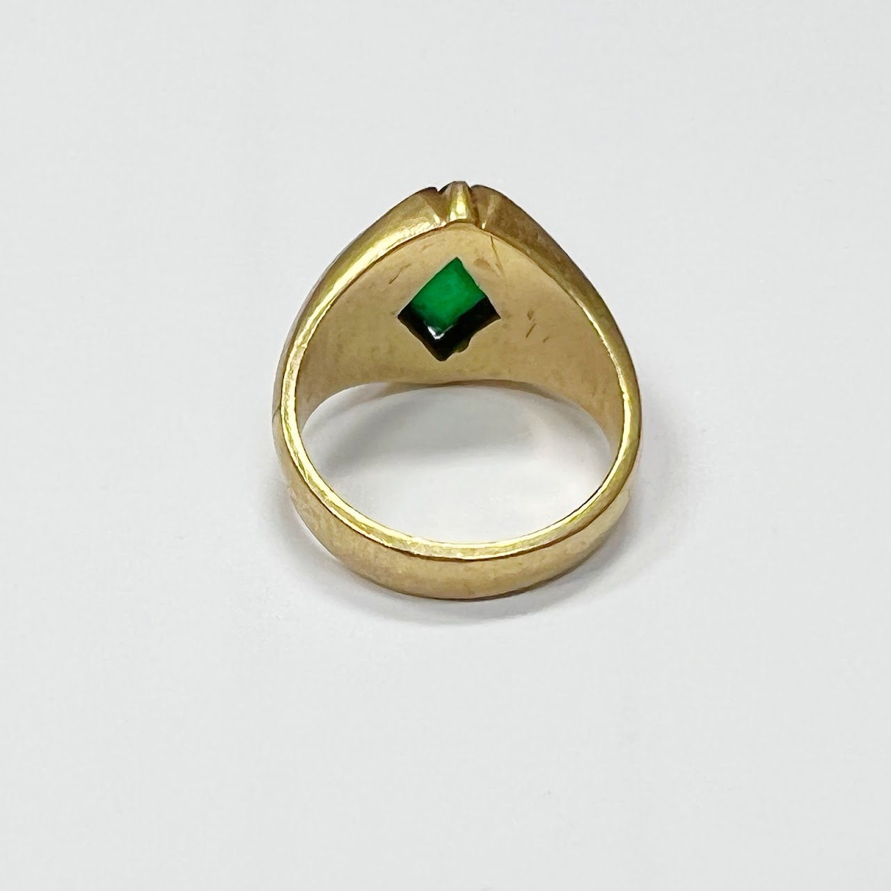 10K Gold & Green Stone Ring