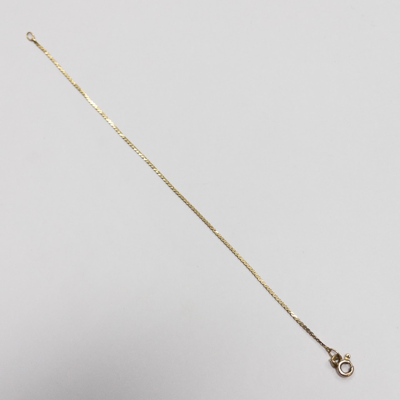 14K Gold 'S' Bracelet