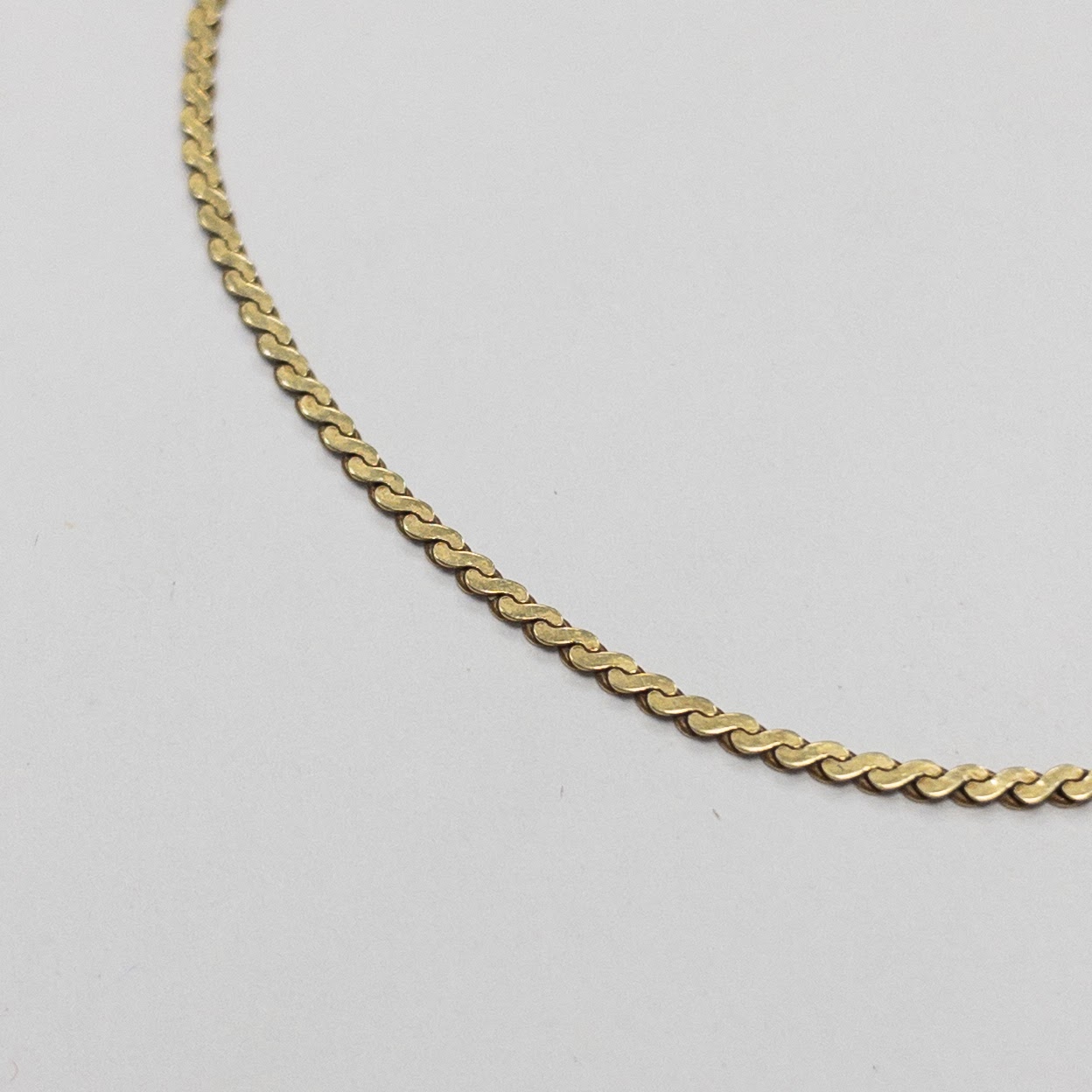 14K Gold 'S' Bracelet