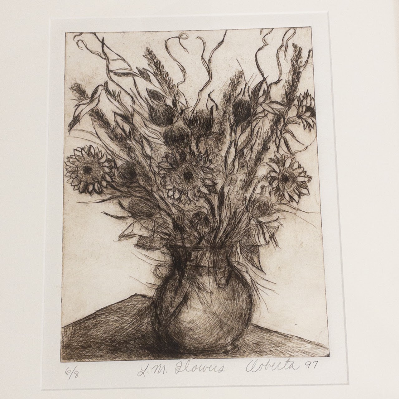 Roberta Weinstein Signed Etching