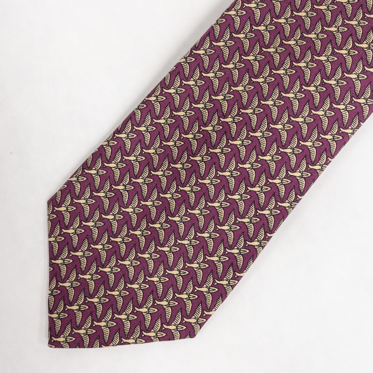 Hermès Birds Necktie