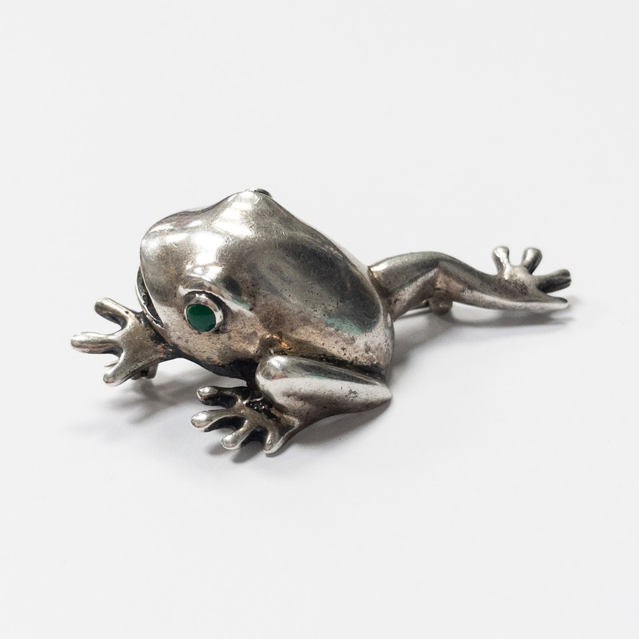 Sterling Silver Frog Brooch