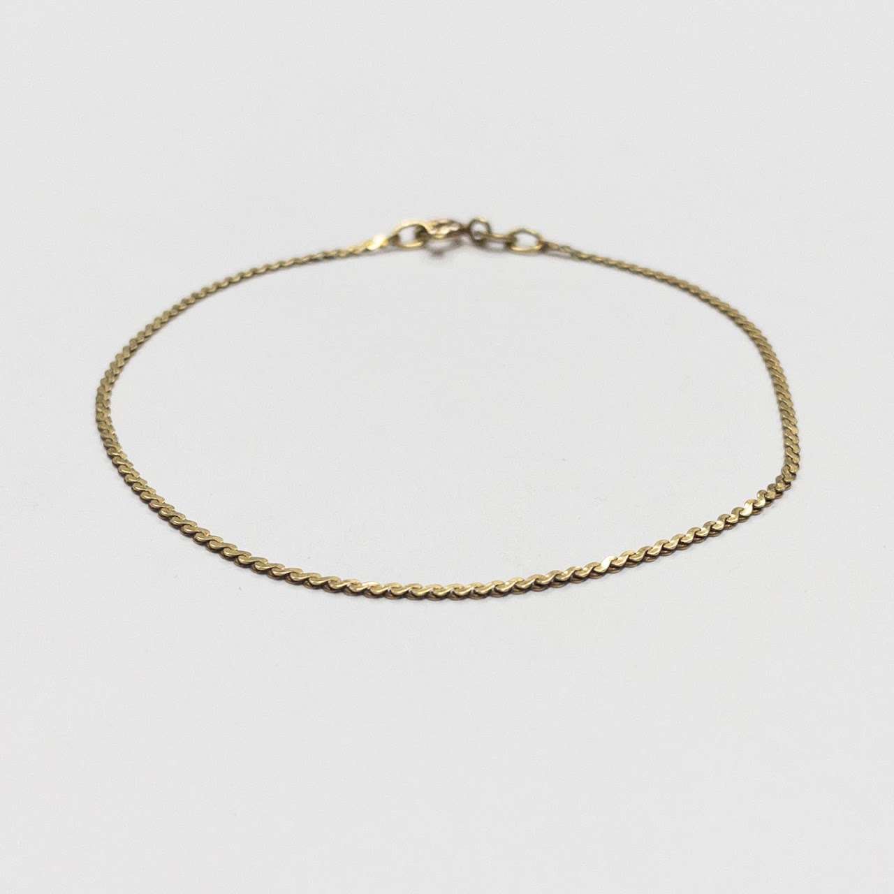 14K Gold 'S' Bracelet