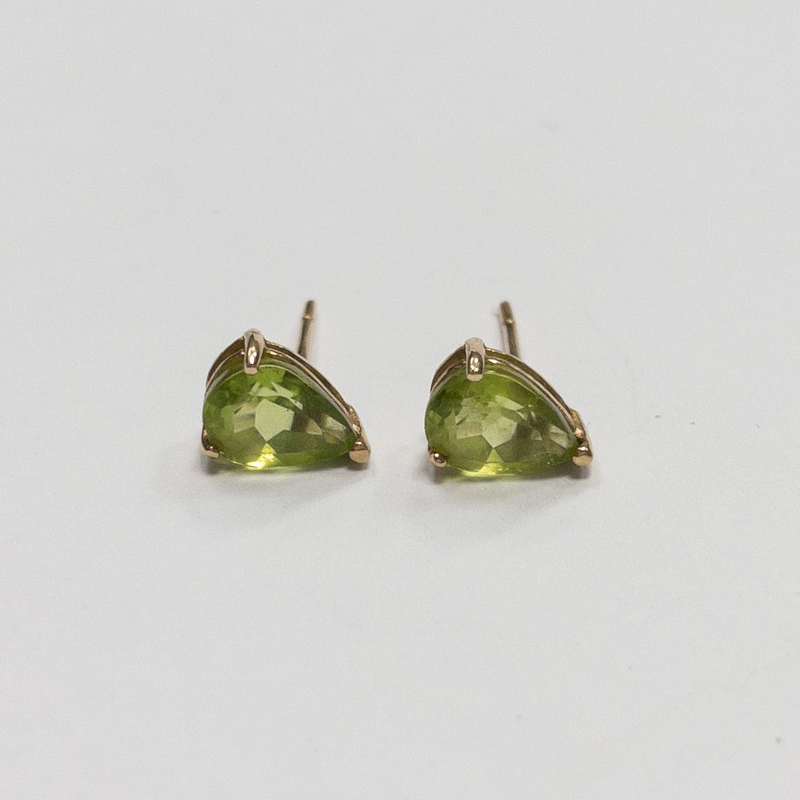 14K Gold and Peridot Earrings