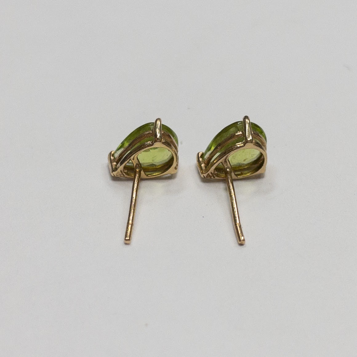 14K Gold and Peridot Earrings