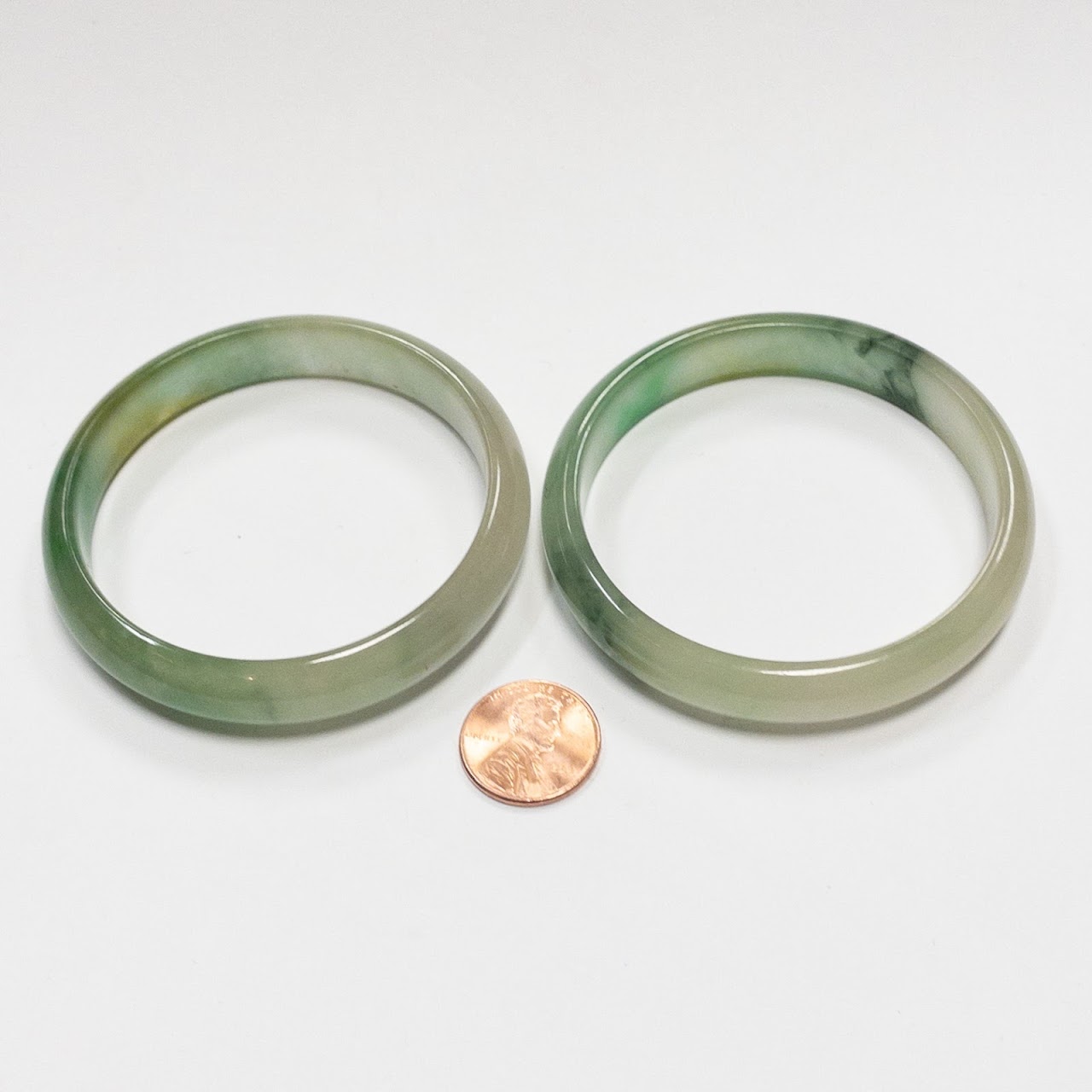 Jade Bangle Pair