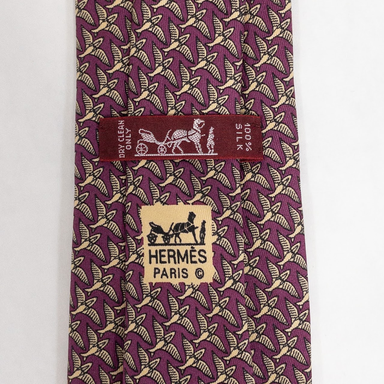 Hermès Birds Necktie