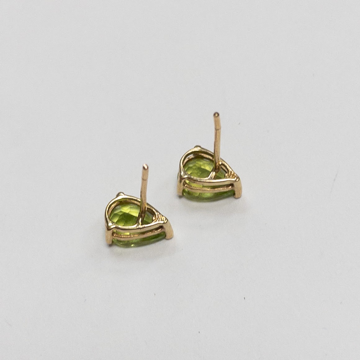 14K Gold and Peridot Earrings